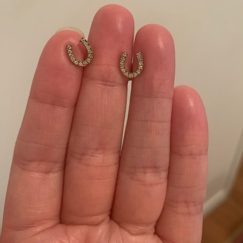 Anthropologie horseshoe studs